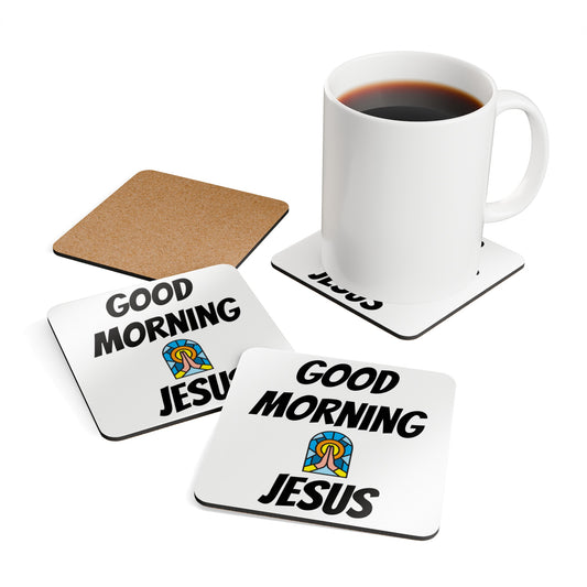 Corkwood Coaster Set - WHITE