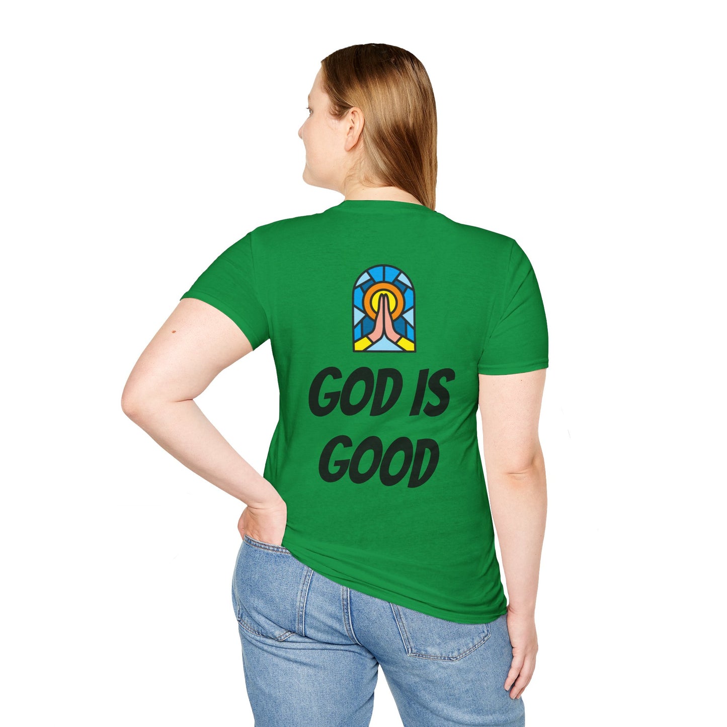 Unisex Softstyle T-Shirt - Black Writing - GOOD MORNING JESUS