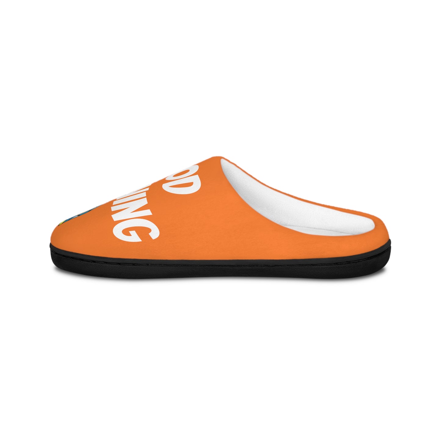 Men's Indoor Slippers - GOOD MORNING JESUS - ORANGE