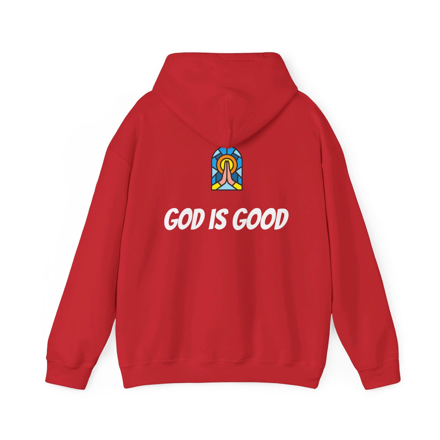 Unisex Heavy Blend™ Hooded Sweatshirt - Black Writing - GOOD MORNING JESUS