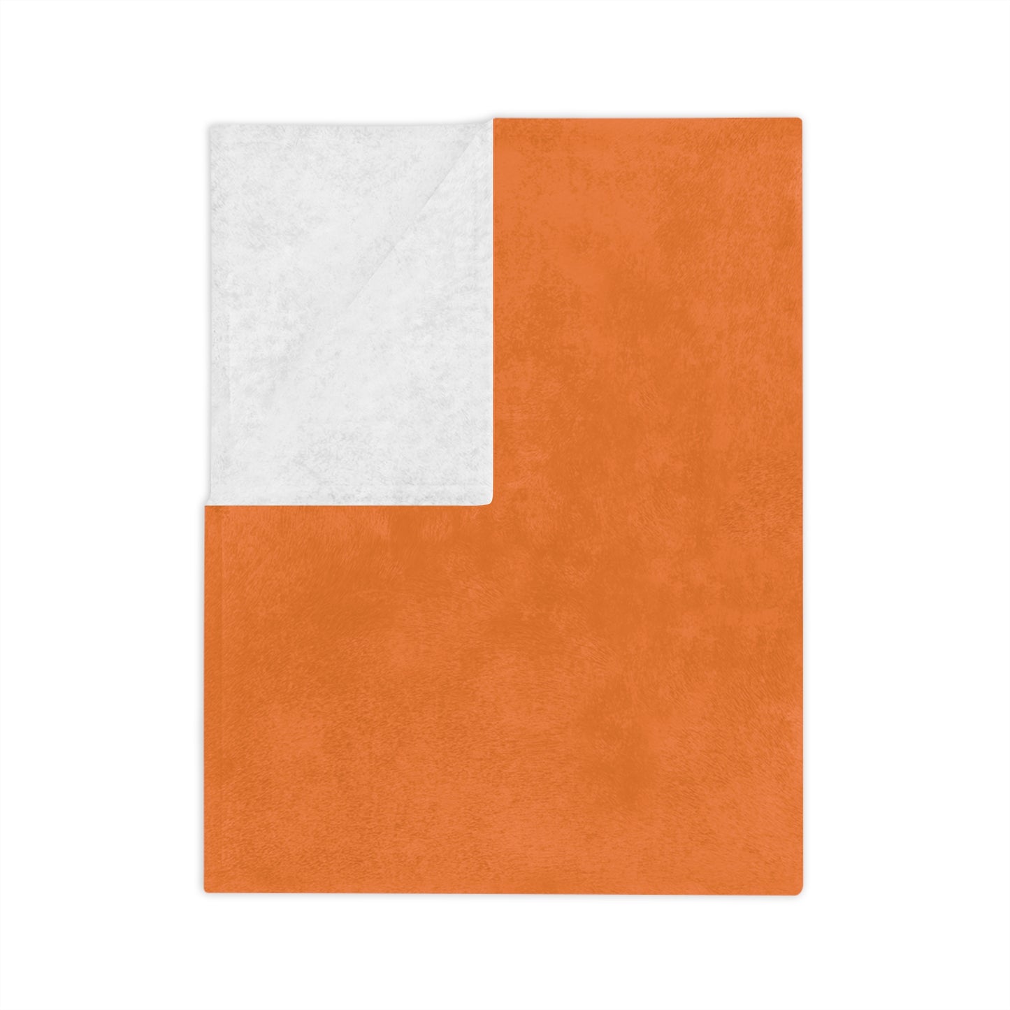 Velveteen Microfiber Blanket - ORANGE