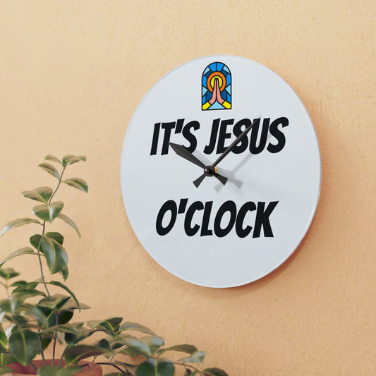 Acrylic Wall Clock - WHITE