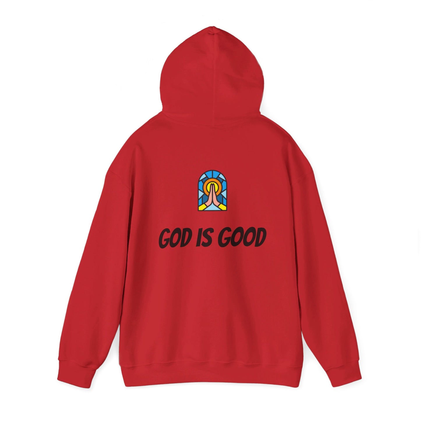 Unisex Heavy Blend™ Hooded Sweatshirt - Black Writing - GOOD MORNING JESUS