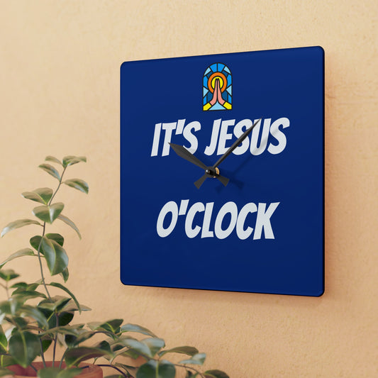 Acrylic Wall Clock - DARK BLUE