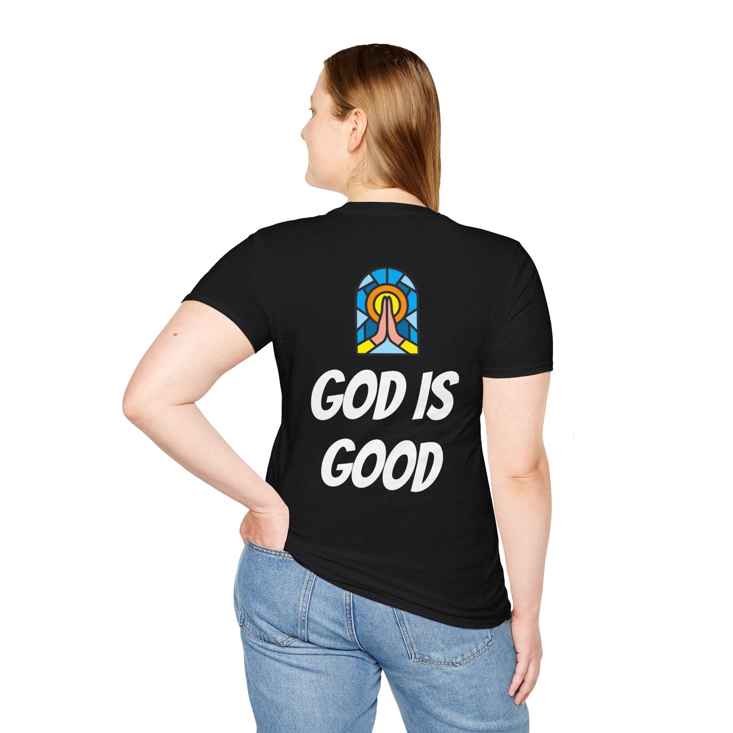 Unisex Softstyle T-Shirt - Black Writing - GOOD MORNING JESUS