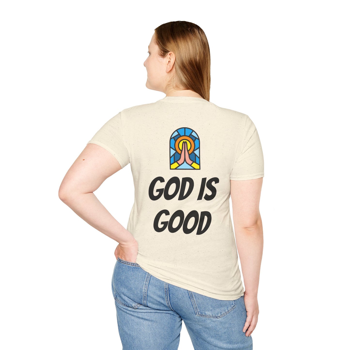 Unisex Softstyle T-Shirt - Black Writing - GOOD MORNING JESUS