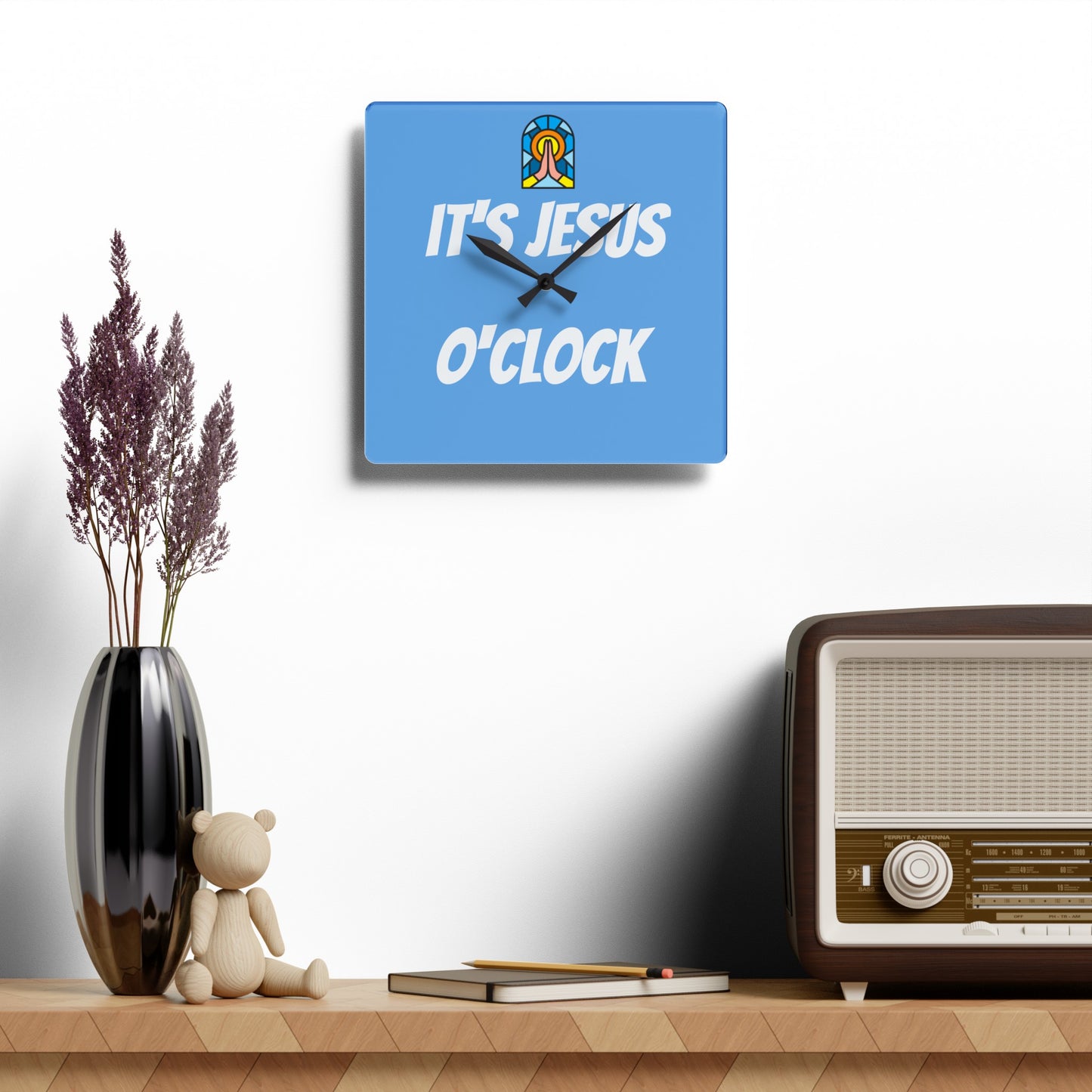 Acrylic Wall Clock - BABY BLUE