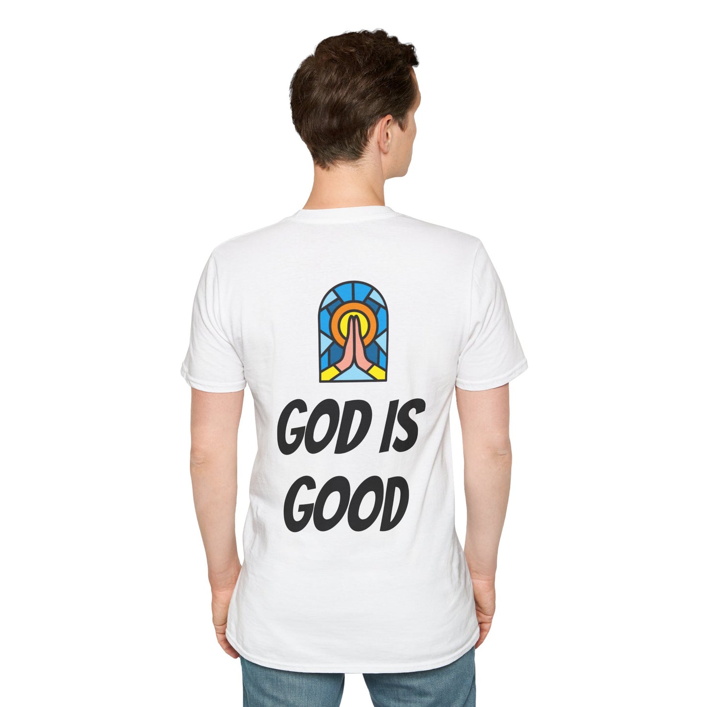 Unisex Softstyle T-Shirt - Black Writing - GOOD MORNING JESUS