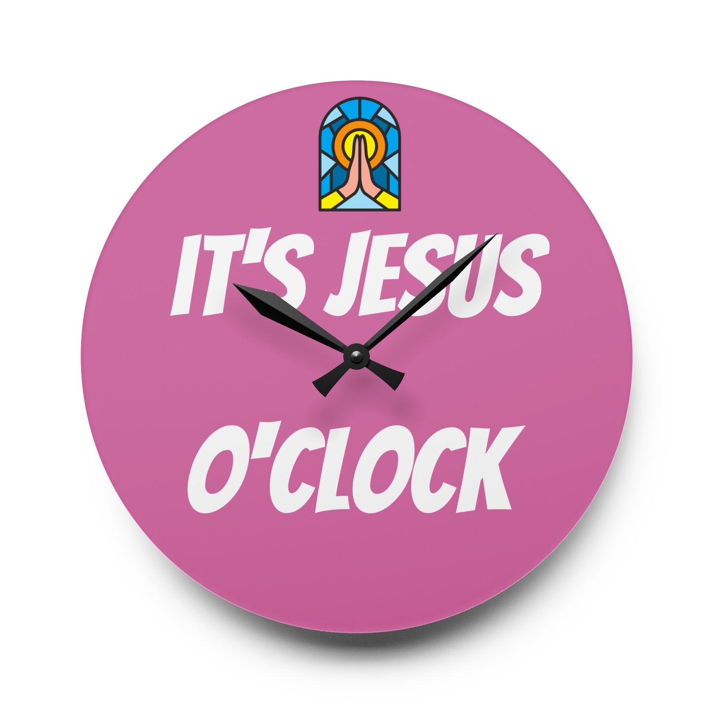 Acrylic Wall Clock - PINK