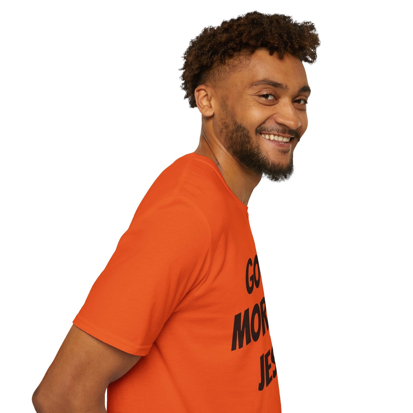 Unisex Softstyle T-Shirt - Black Writing - GOOD MORNING JESUS