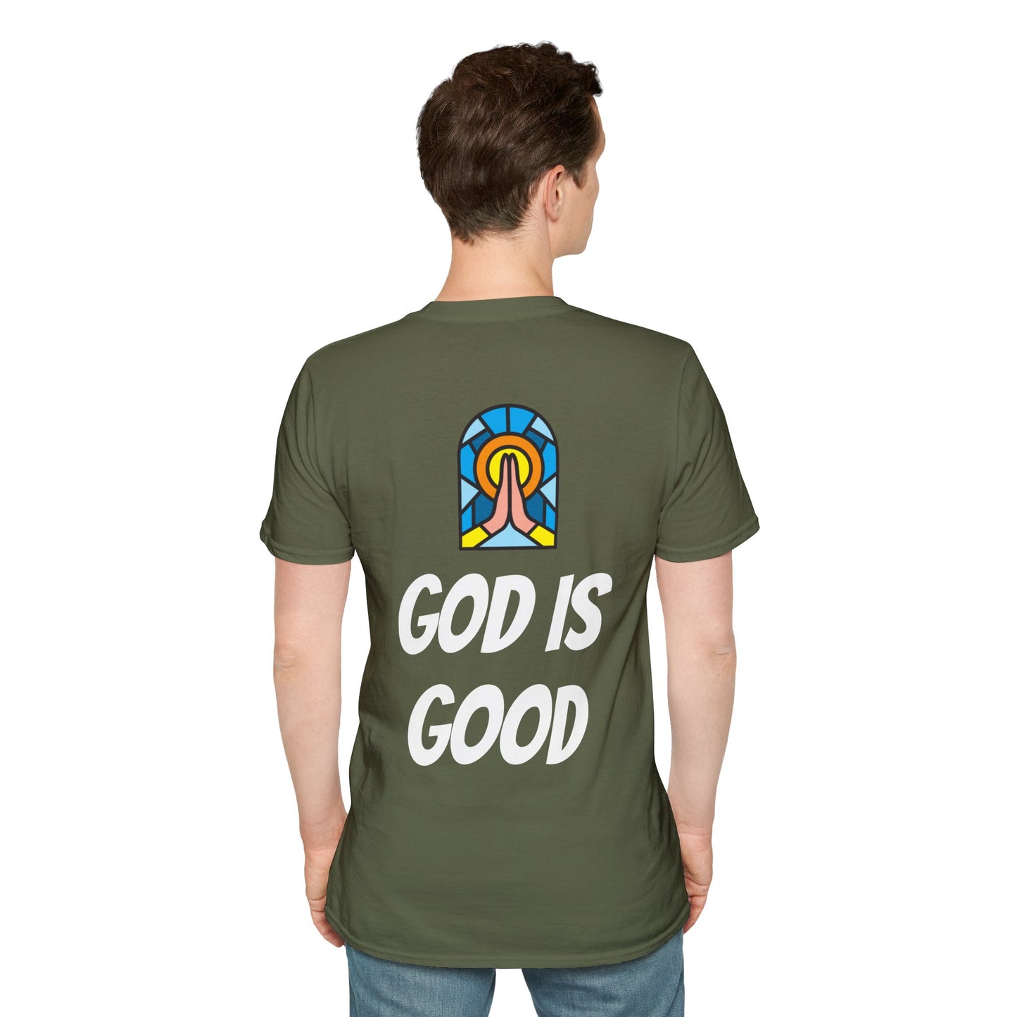 Unisex Softstyle T-Shirt - Black Writing - GOOD MORNING JESUS