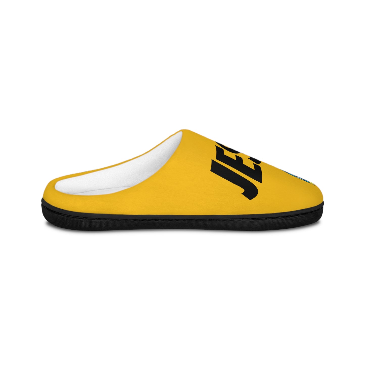 Men's Indoor Slippers - GOOD MORNING JESUS - YELLOW