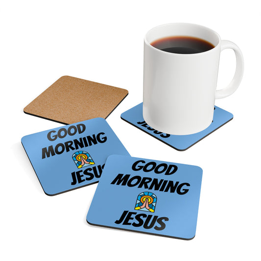 Corkwood Coaster Set - BLUE