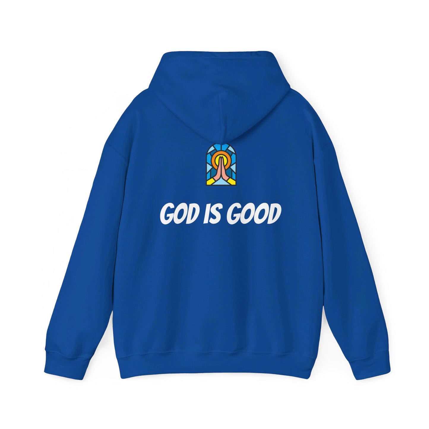 Unisex Heavy Blend™ Hooded Sweatshirt - Black Writing - GOOD MORNING JESUS