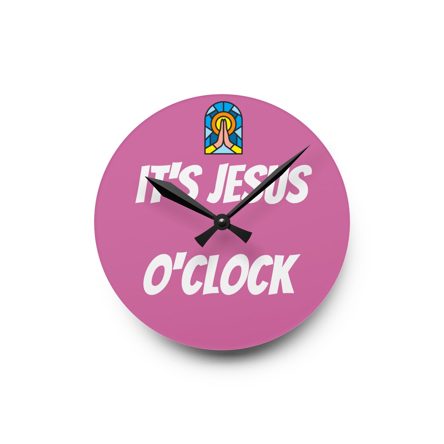 Acrylic Wall Clock - PINK
