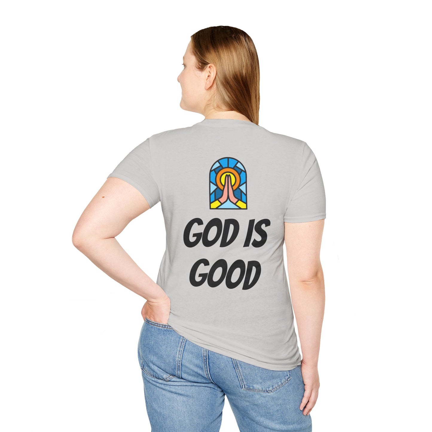 Unisex Softstyle T-Shirt - Black Writing - GOOD MORNING JESUS