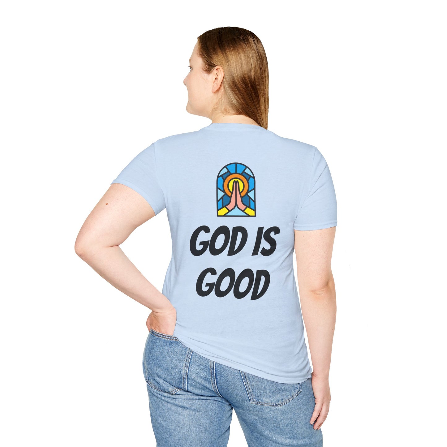 Unisex Softstyle T-Shirt - Black Writing - GOOD MORNING JESUS