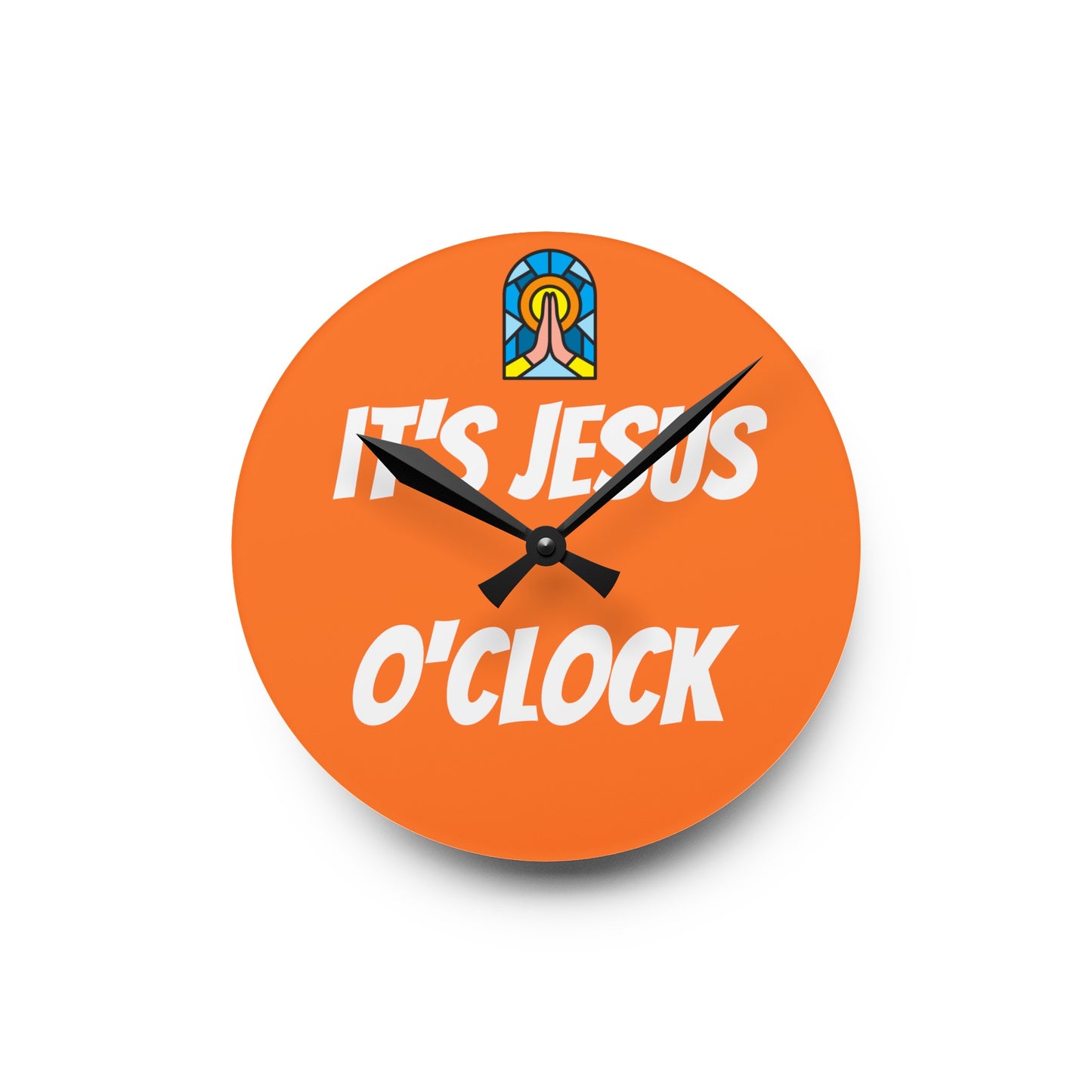 Acrylic Wall Clock - ORANGE