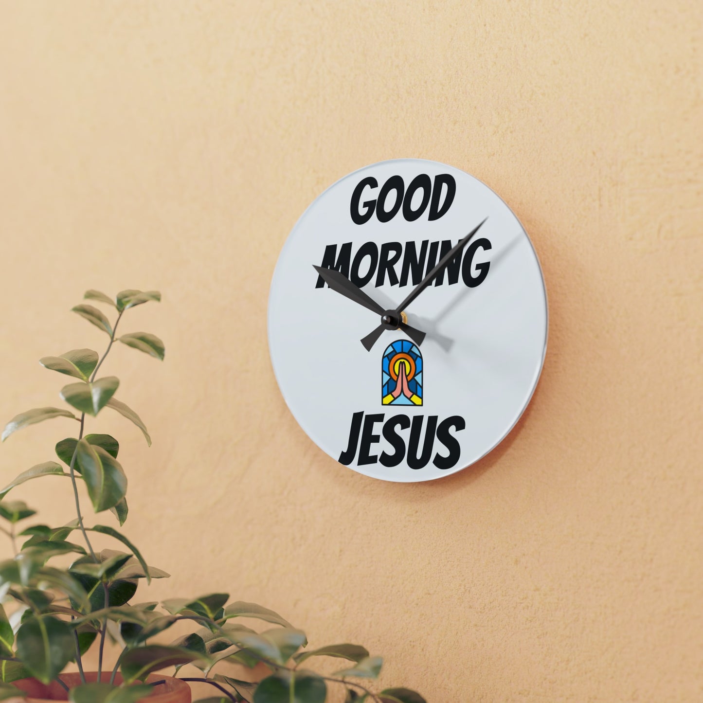 Acrylic Wall Clock - WHITE