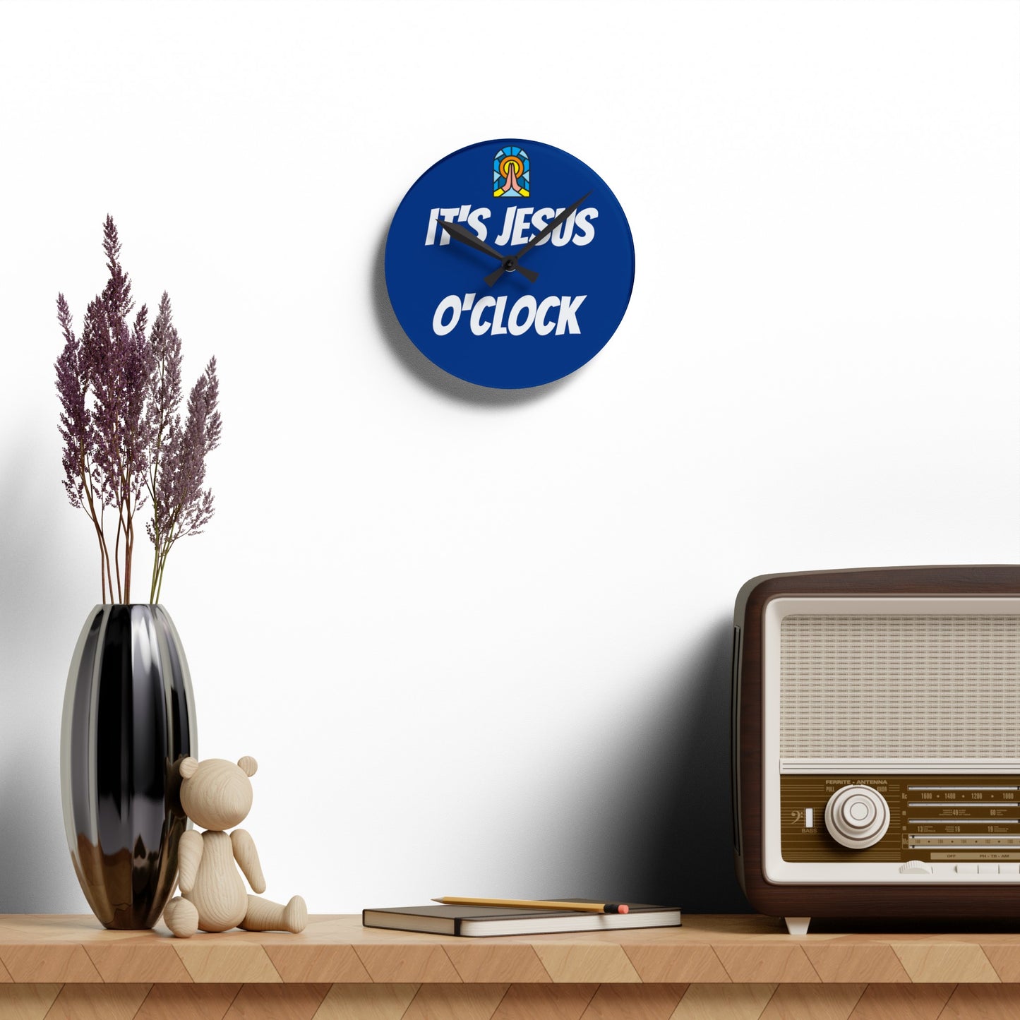 Acrylic Wall Clock - DARK BLUE