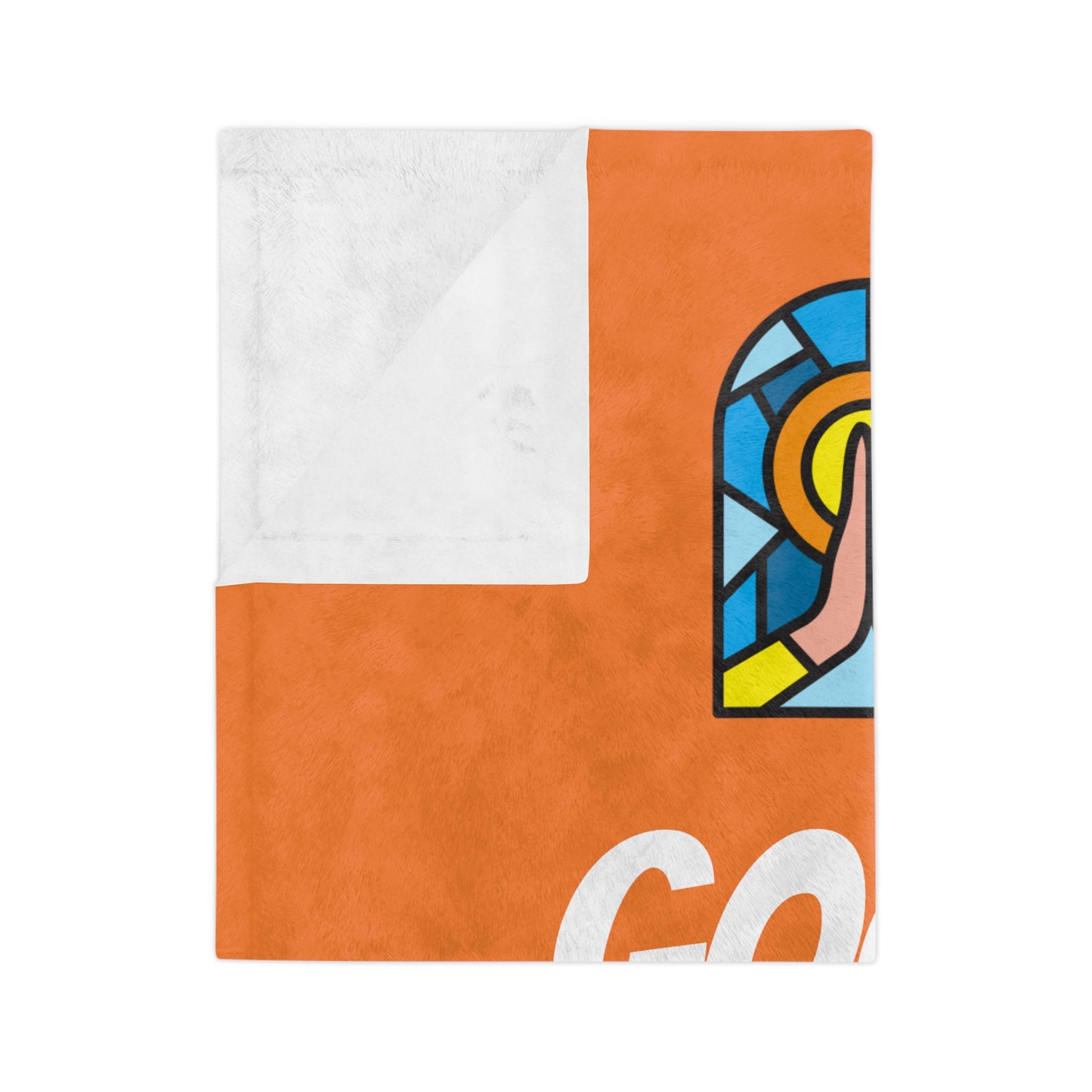 Velveteen Microfiber Blanket - ORANGE