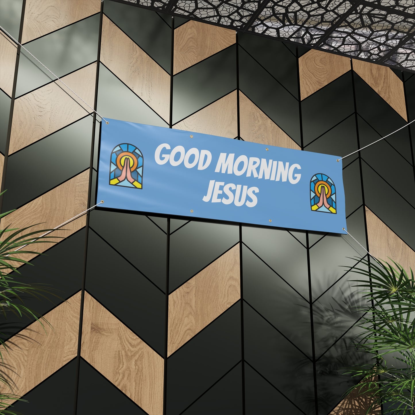 Matte Banner - BABY BLUE