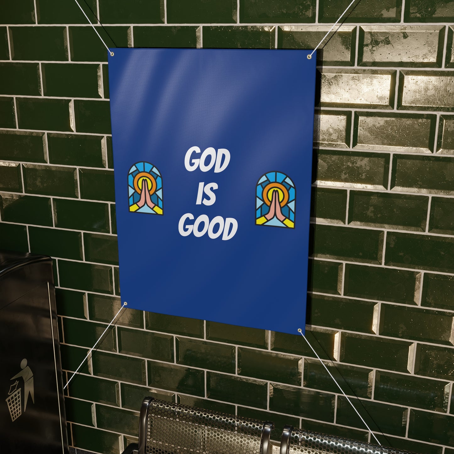 Matte Banner - DARK BLUE