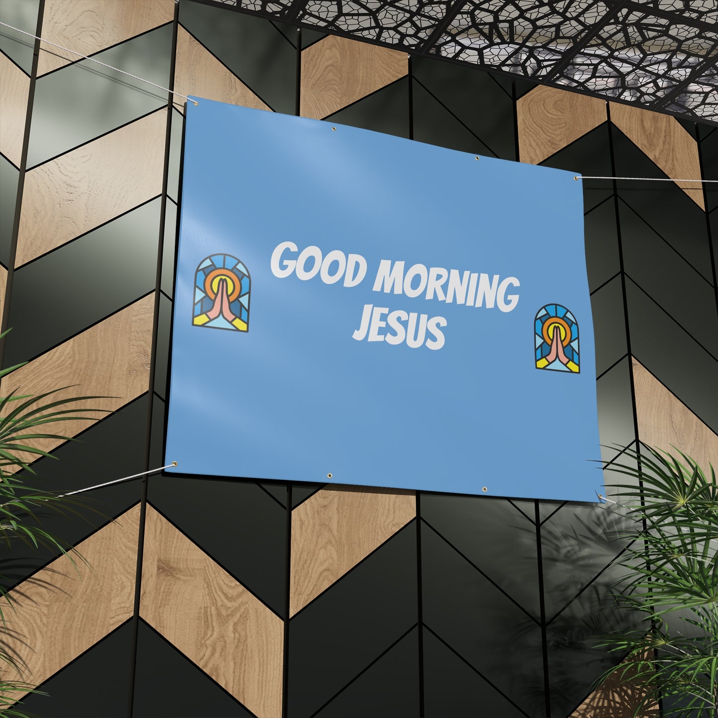 Matte Banner - BABY BLUE
