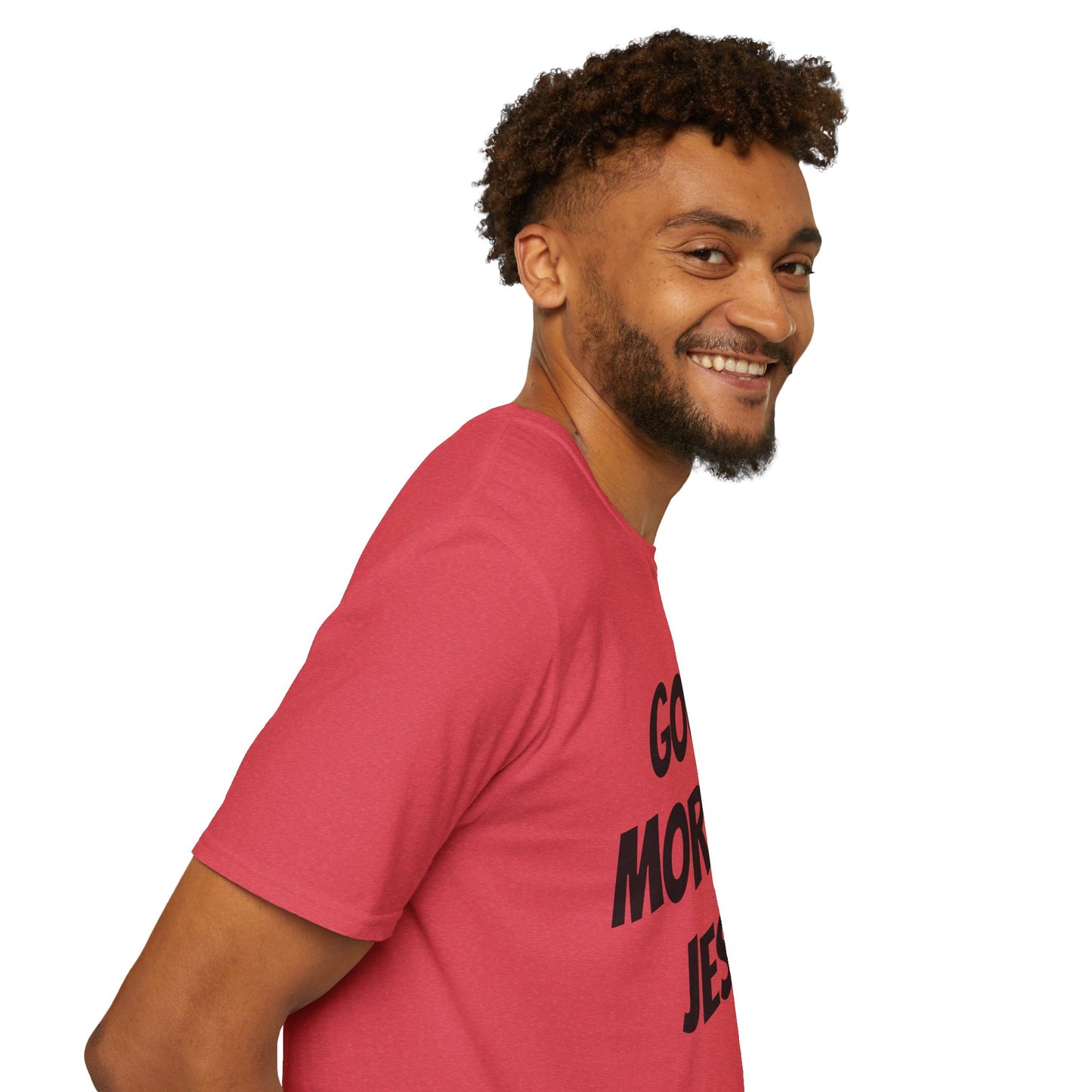 Unisex Softstyle T-Shirt - Black Writing - GOOD MORNING JESUS