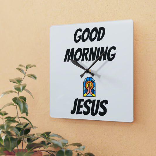 Acrylic Wall Clock - WHITE