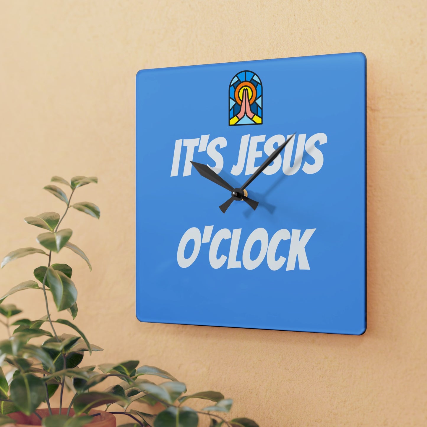 Acrylic Wall Clock - BABY BLUE