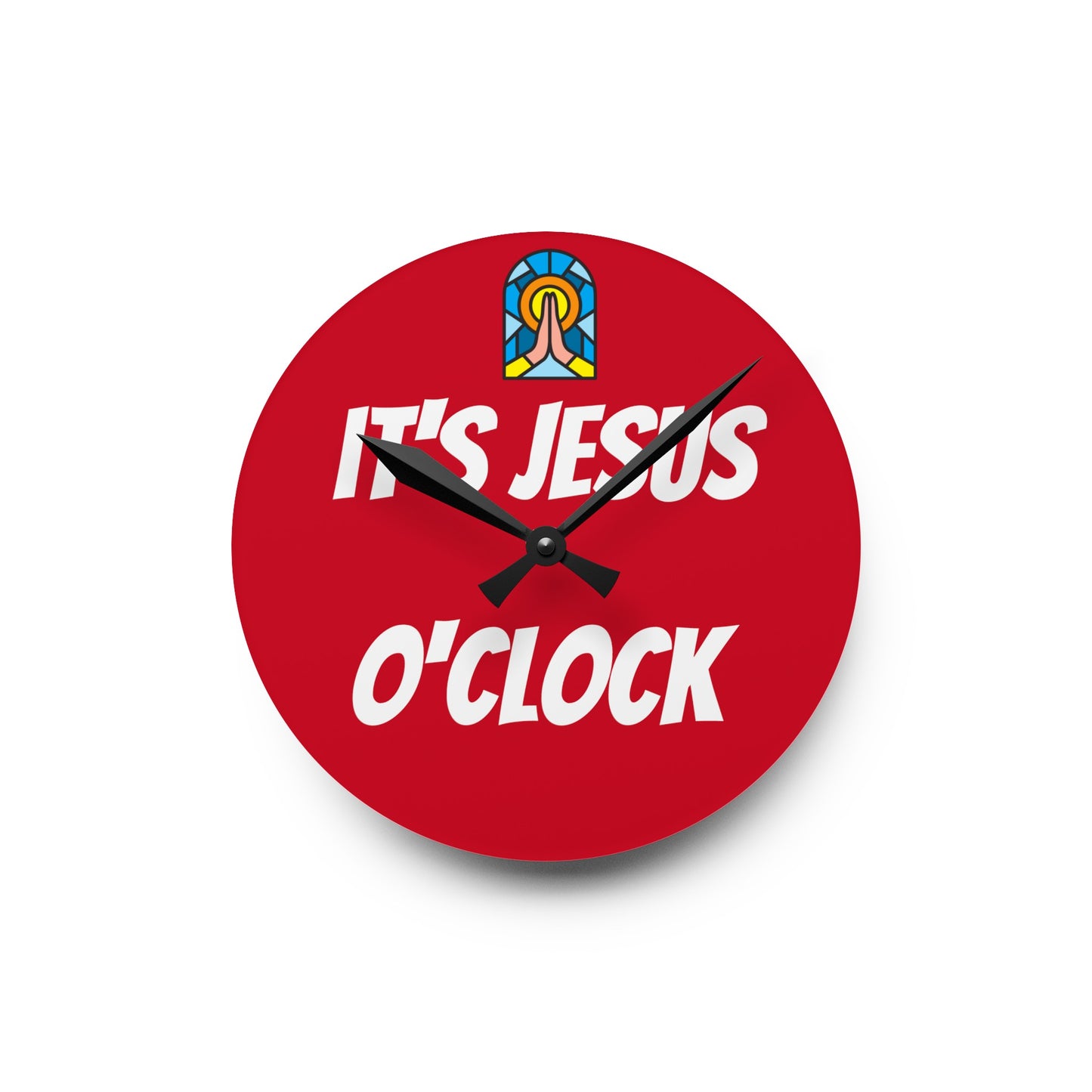 Acrylic Wall Clock - RED