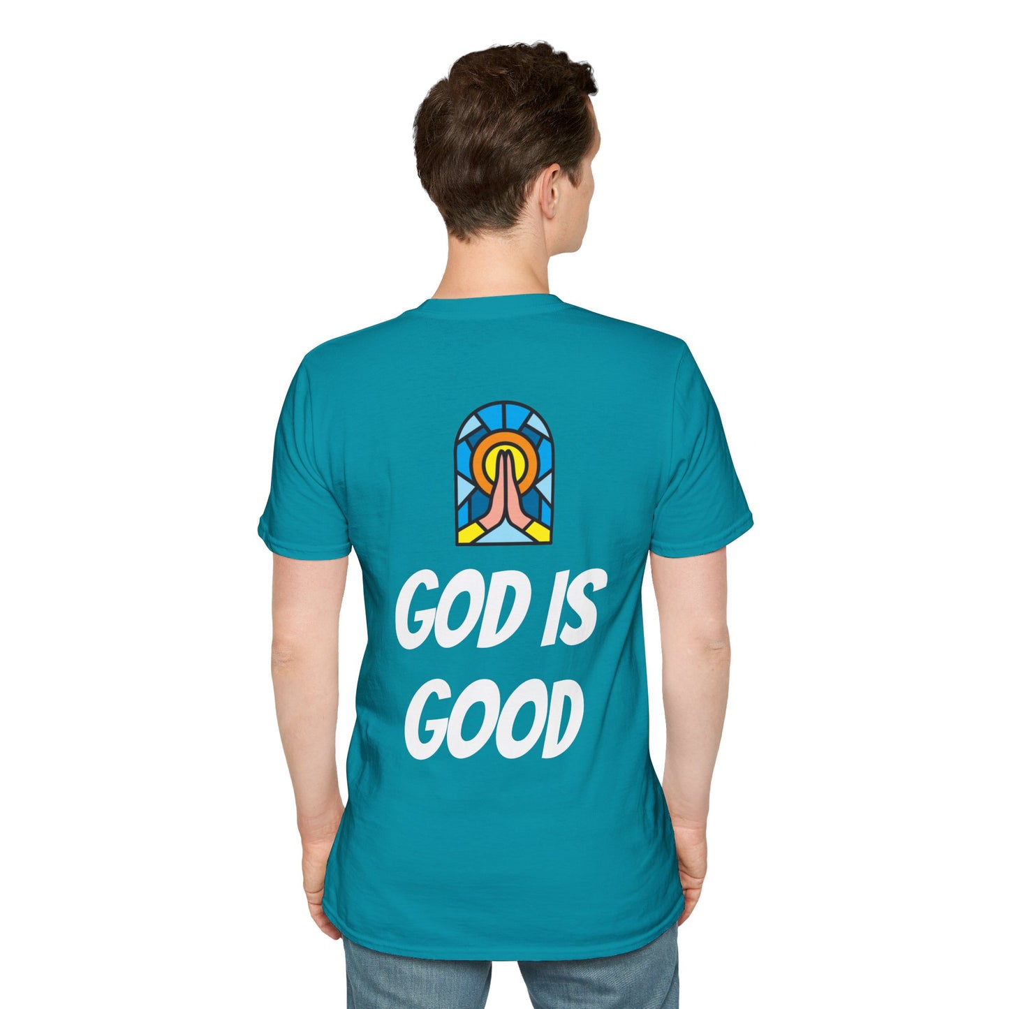 Unisex Softstyle T-Shirt - Black Writing - GOOD MORNING JESUS