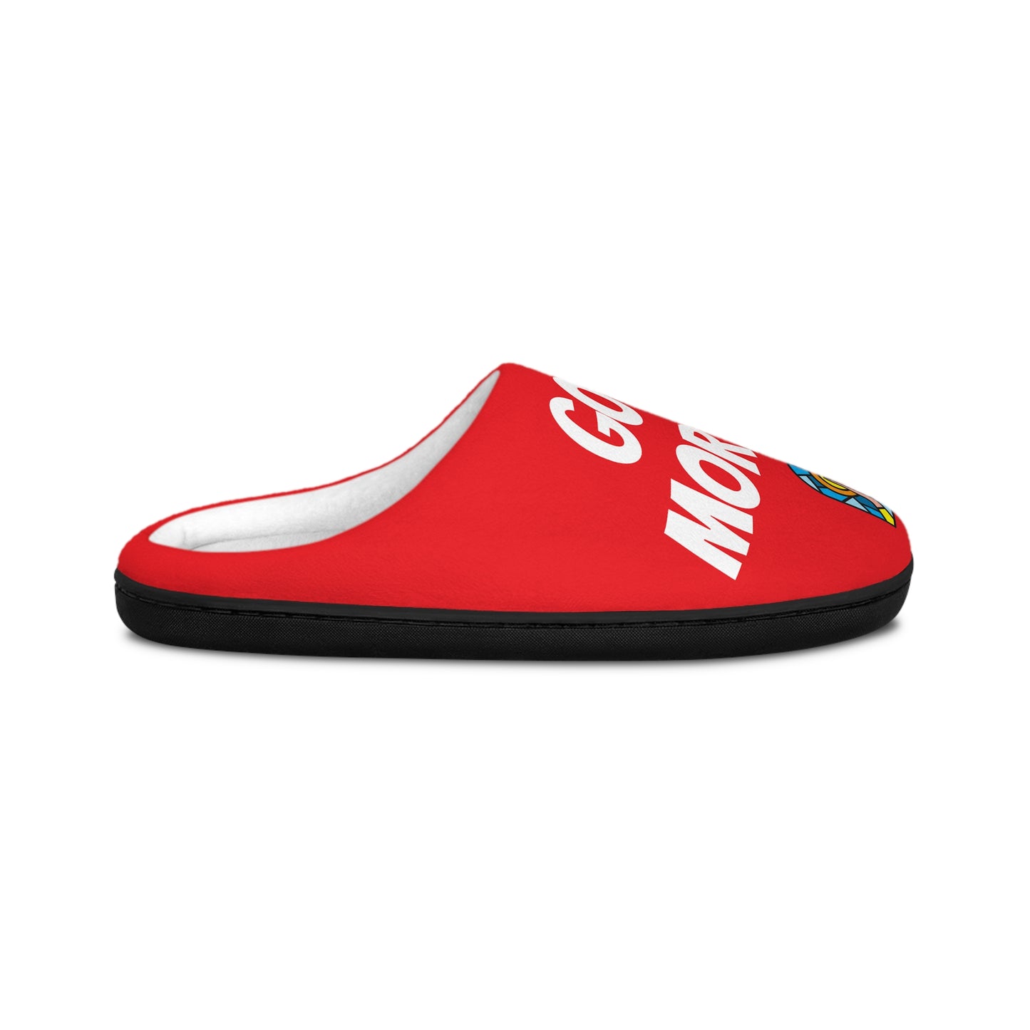Men's Indoor Slippers - GOOD MORNING JESUS - RED