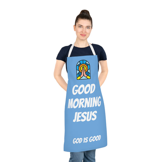 Adult Apron (AOP) - BABY BLUE
