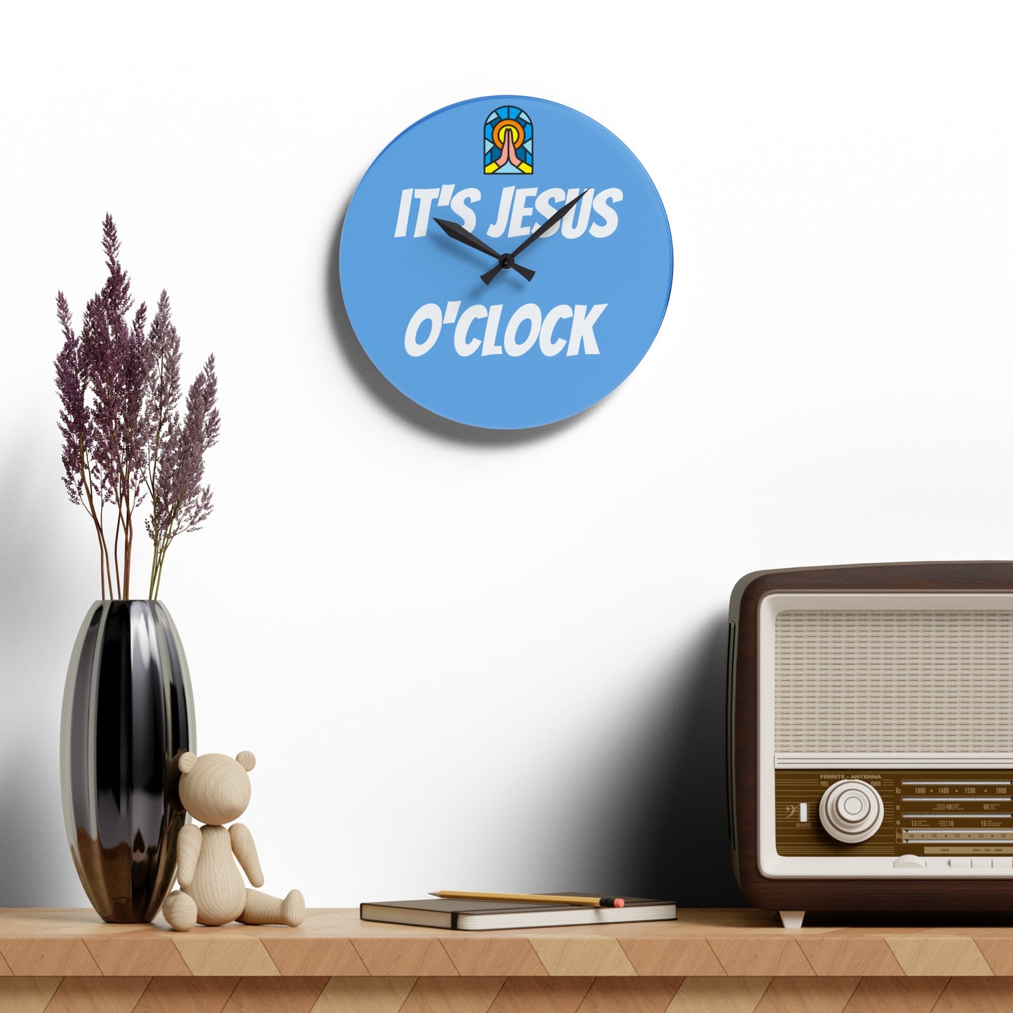 Acrylic Wall Clock - BABY BLUE