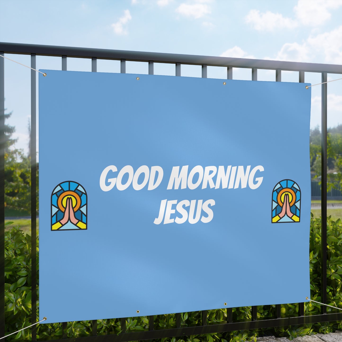 Matte Banner - BABY BLUE