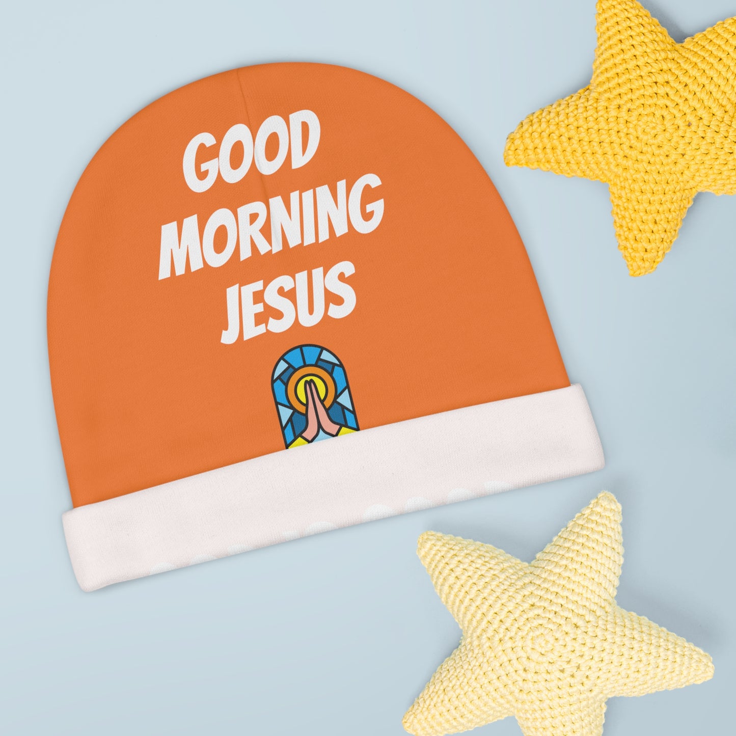 Baby Beanie (AOP) - ORANGE