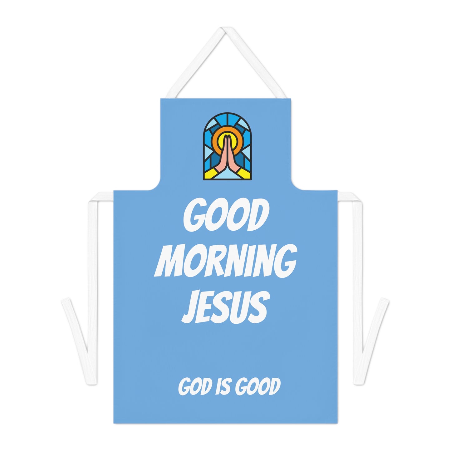 Adult Apron (AOP) - BABY BLUE