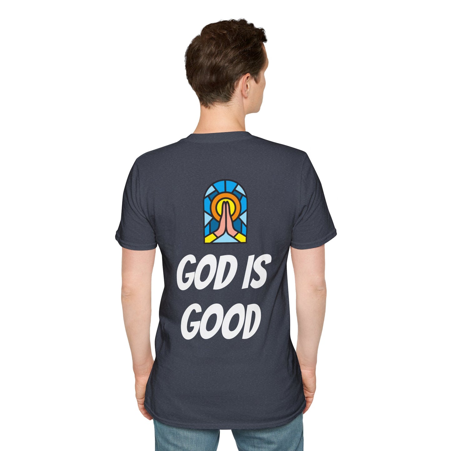 Unisex Softstyle T-Shirt - Black Writing - GOOD MORNING JESUS
