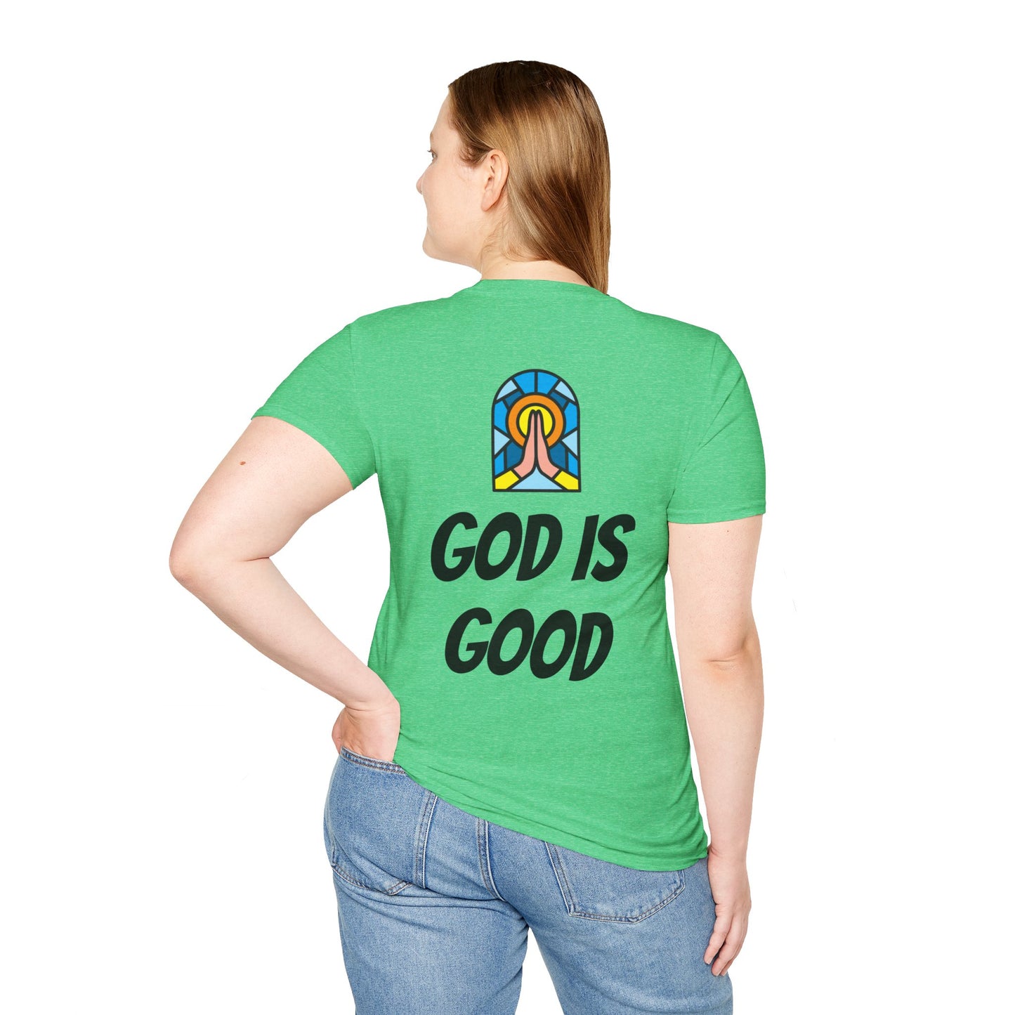 Unisex Softstyle T-Shirt - Black Writing - GOOD MORNING JESUS
