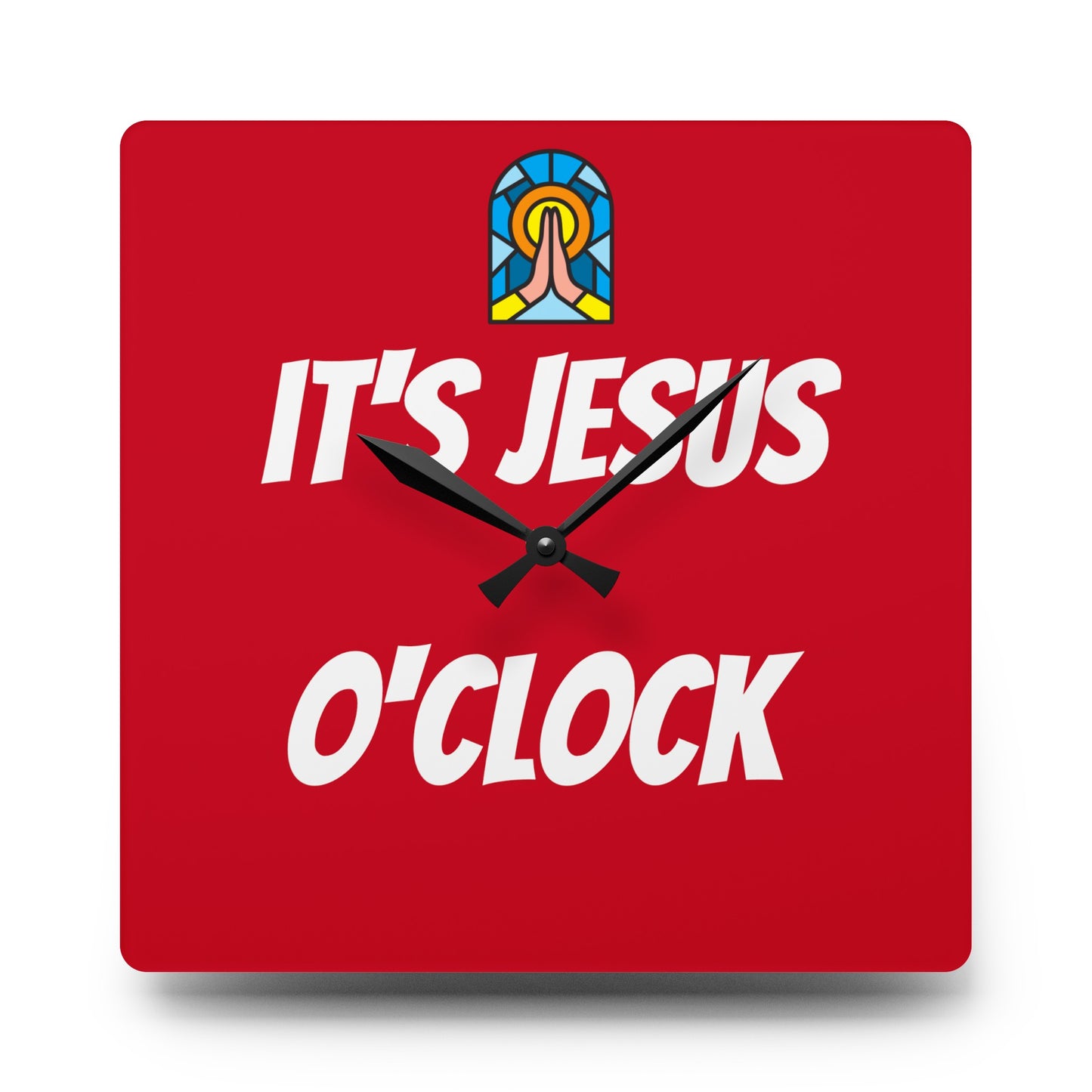 Acrylic Wall Clock - RED