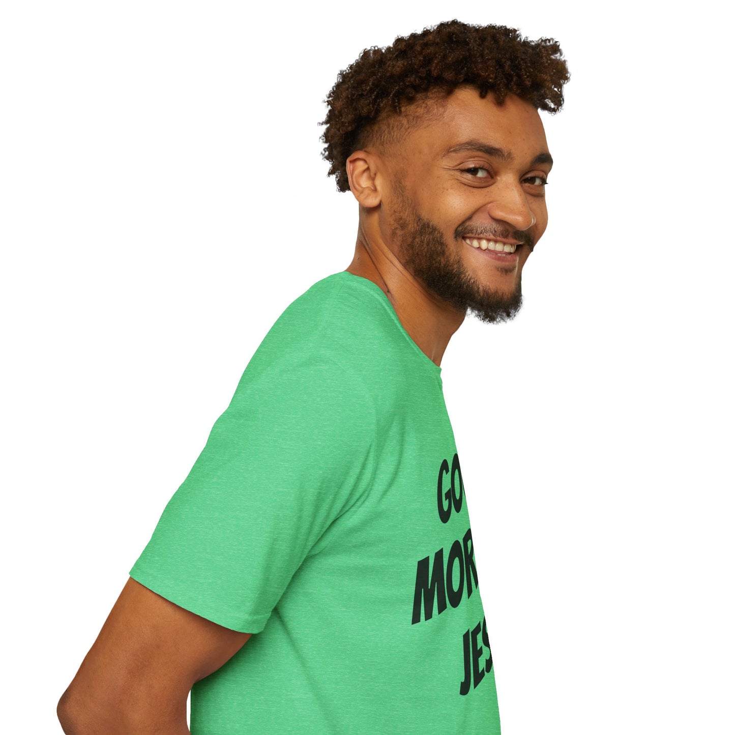 Unisex Softstyle T-Shirt - Black Writing - GOOD MORNING JESUS