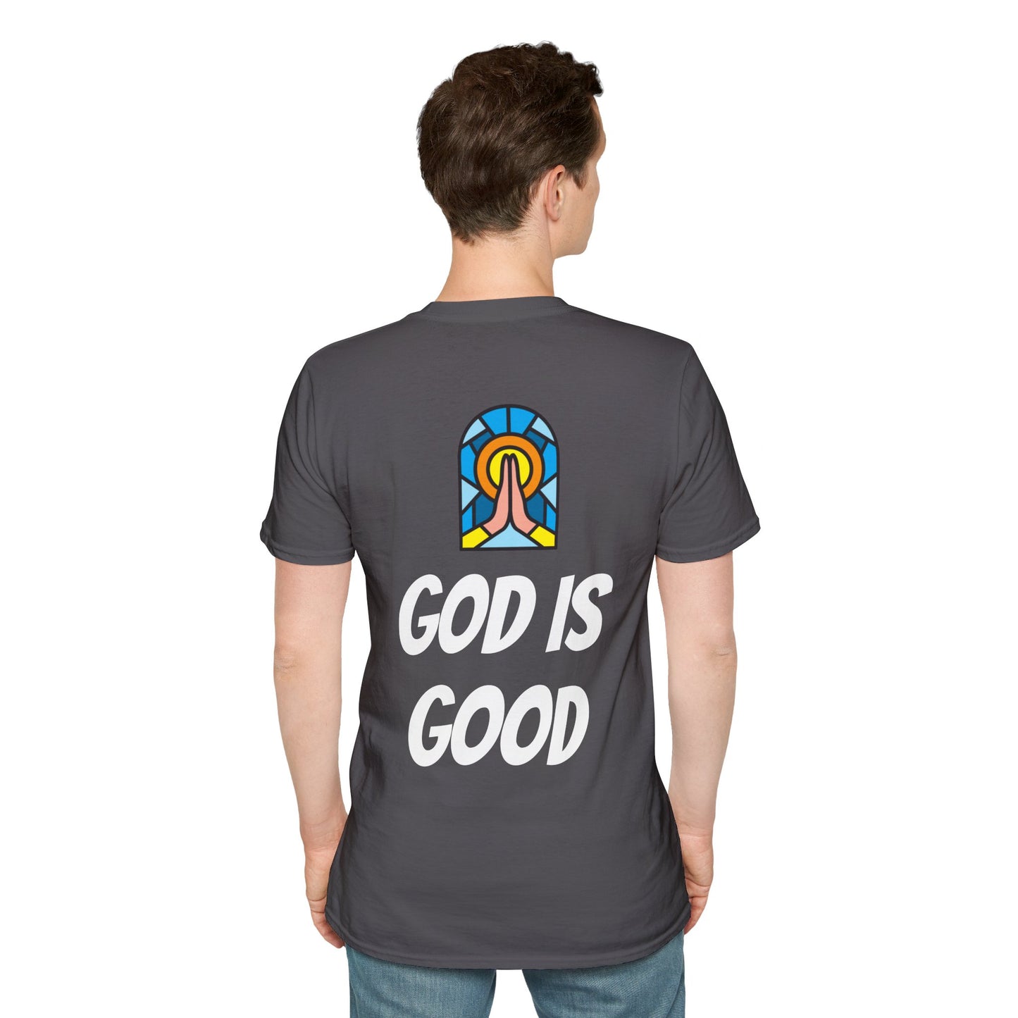 Unisex Softstyle T-Shirt - Black Writing - GOOD MORNING JESUS
