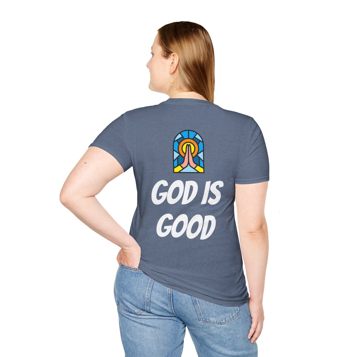 Unisex Softstyle T-Shirt - Black Writing - GOOD MORNING JESUS