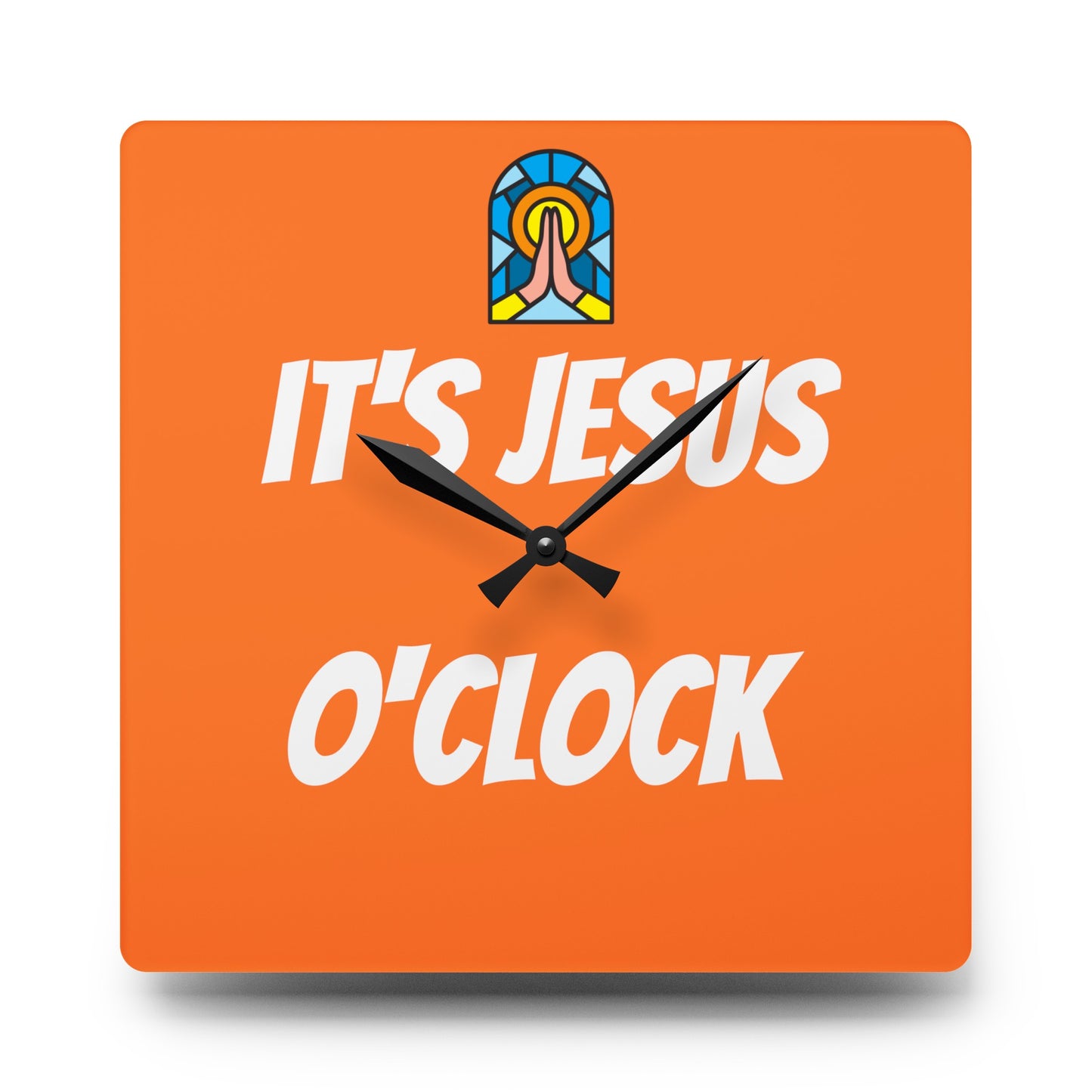 Acrylic Wall Clock - ORANGE