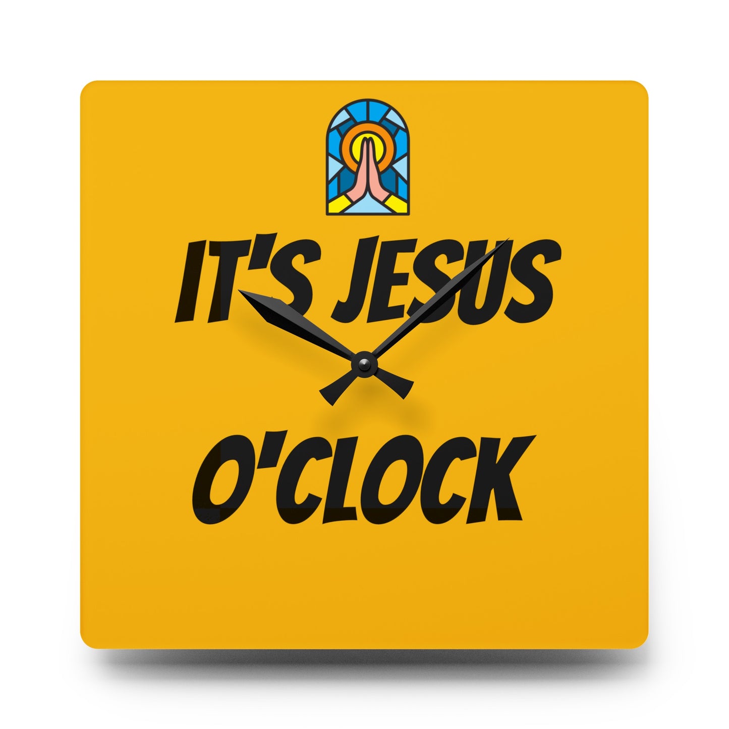 Acrylic Wall Clock - YELLOW