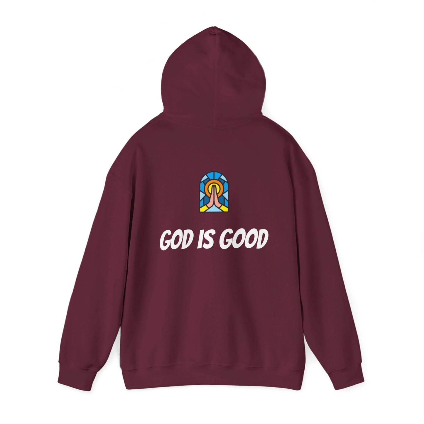 Unisex Heavy Blend™ Hooded Sweatshirt - Black Writing - GOOD MORNING JESUS