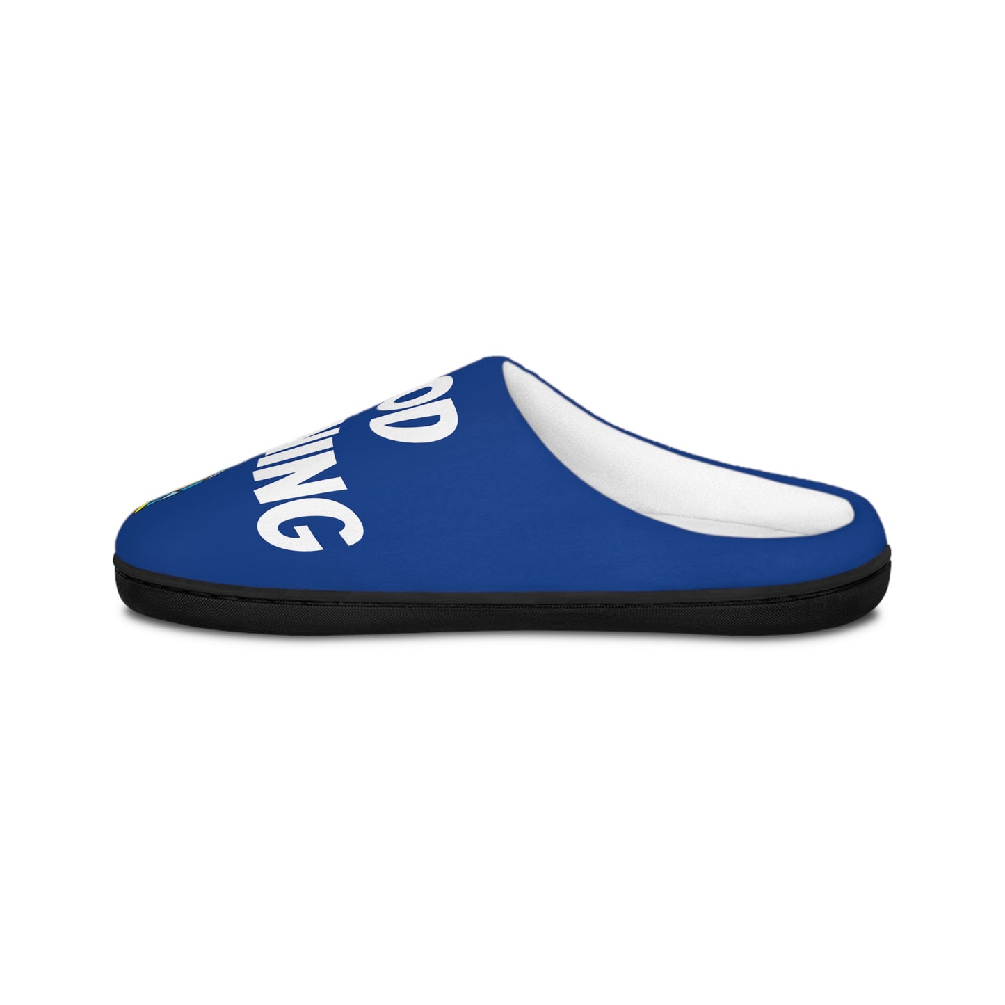 Men's Indoor Slippers - GOOD MORNING JESUS - DARK BLUE