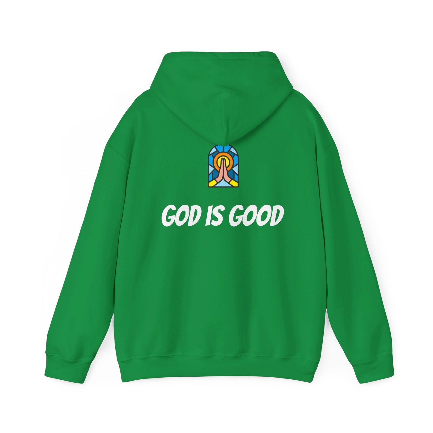 Unisex Heavy Blend™ Hooded Sweatshirt - Black Writing - GOOD MORNING JESUS